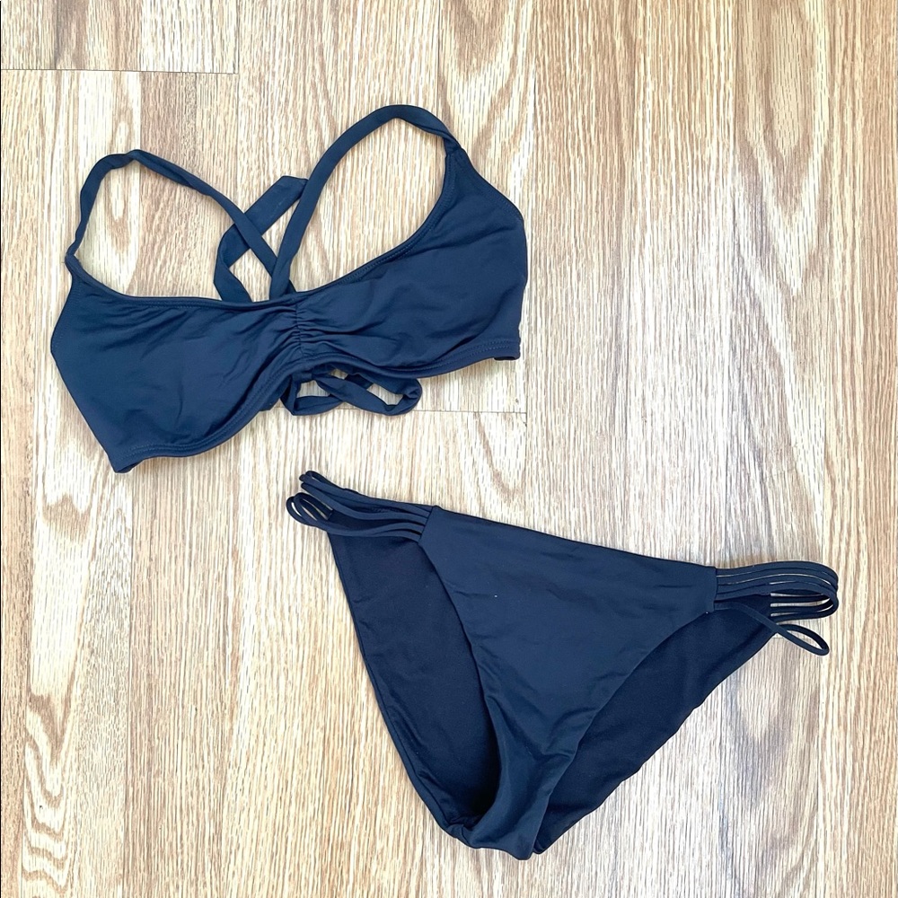 Billabong dark grey/black bikini, size large